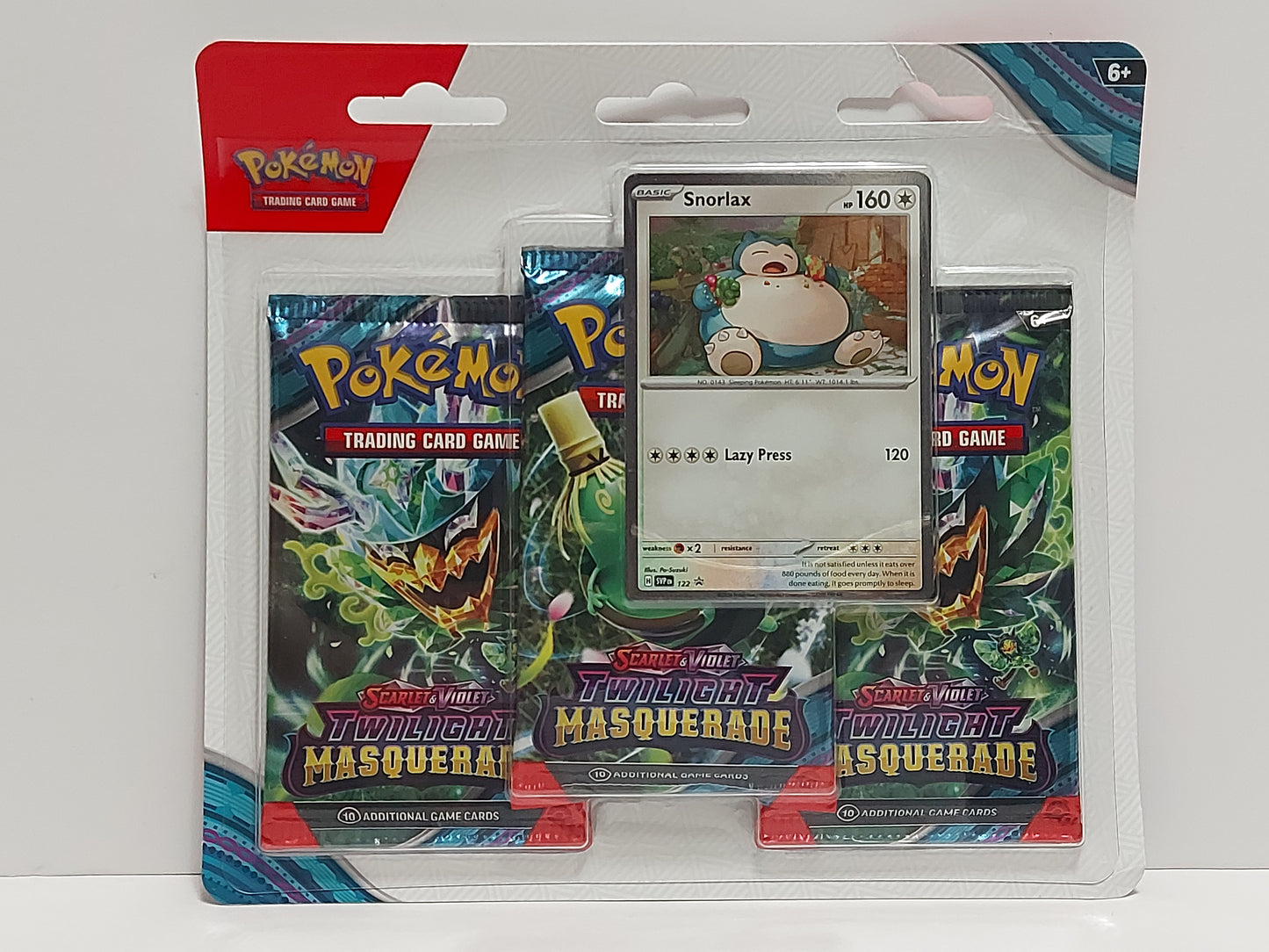 Pokemon Twilight Masquerade - 3 Pack Blister - Snorlax